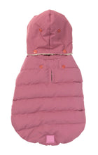 Load image into Gallery viewer, FuzzYard Essential Dog Puffer Jacket – Teddy Lined Coat with Removable Hood (Mauve)