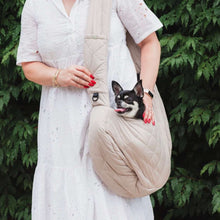 Load image into Gallery viewer, FuzzYard Life Quilted Sling Carrier - Sandstone