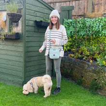 Load image into Gallery viewer, PupClub Couture Mini Dog Walking Bag – Sage Green