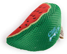 Load image into Gallery viewer, Side view of AFP Chill Out watermelon slice cooling dog toy