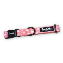 Load image into Gallery viewer, Peachy Hearts Dog Collar – Adjustable Neoprene Collar by PupClub Couture