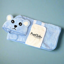 Load image into Gallery viewer, Pup Club Couture Drying Robe - Blue