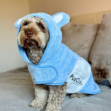 Load image into Gallery viewer, Pup Club Couture Drying Robe - Blue