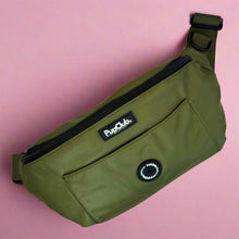 Load image into Gallery viewer, PupClub Couture Dog Walking Bum Bag – Khaki Green
