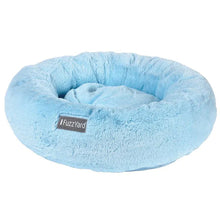 Load image into Gallery viewer, FuzzYard Dreameazzzy Cuddler Dog Bed in blue with plush cushioned sides