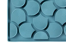 Load image into Gallery viewer, Close up of FuzzYard Life Hide & Treat Mat French Blue fabric texture