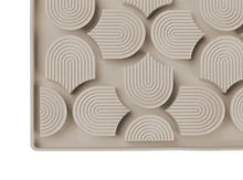 Load image into Gallery viewer, Close up of FuzzYard Life Hide & Treat Mat Sandstone fabric detail