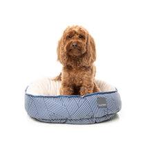 Load image into Gallery viewer, FuzzYard Thornbury Aegean Blue Reversible Dog Bed