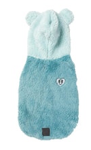 Load image into Gallery viewer, FuzzYard Winnie Hoodie β Blue - Cosy Dog Hoodie with Teddy Ears