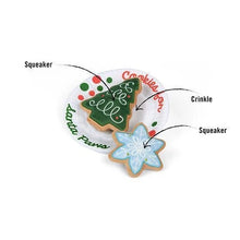 Load image into Gallery viewer, Festive Christmas cookie dog toy by P.L.A.Y., part of the Merry Woofmas Plush Toy Collection.
