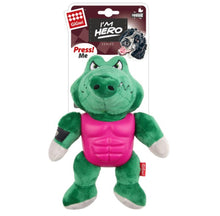 Load image into Gallery viewer, GiGwi I'm Hero TPR Armor Alligator TPR/Plush with Squeaker