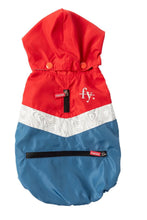 Load image into Gallery viewer, Fuzzyard The Seattle Raincoat - Red & Blue