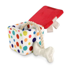 Load image into Gallery viewer, P.L.A.Y. Party Time – Pawfect Present Plush Dog Toy