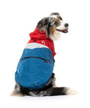 Load image into Gallery viewer, Fuzzyard The Seattle Raincoat - Red & Blue