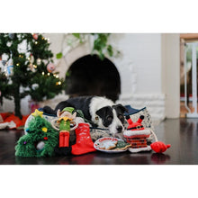 Load image into Gallery viewer, P.L.A.Y Merry Woofmass Clumsy Santa Dog Toy
