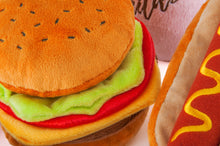 Load image into Gallery viewer, P.L.A.Y Burger Plush Dog Toy