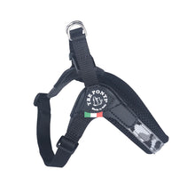 Load image into Gallery viewer, Tre Ponti Penny Harness Black Mesh & Grey Camo with Adjustable Girth