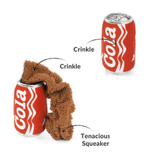 Load image into Gallery viewer, P.L.A.Y Snack Attack Good Boy Cola Plush Dog Toy