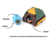 Load image into Gallery viewer, P.L.A.Y Camp Corbin Trailblazing Tent Plush Dog Toy