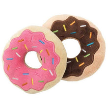 Load image into Gallery viewer, FuzzYard Double Donuts Plush Dog Toy Set with Squeakers