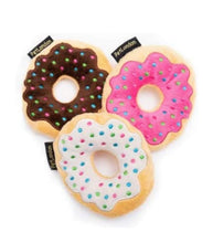 Load image into Gallery viewer, Pet London Plush Iced Donut Dog Toy – Squeaky Donut Toys (2 Pack)