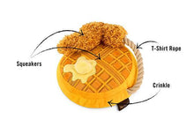 Load image into Gallery viewer, P.L.A.Y Barking Brunch Chicken & Woofles Plush Dog Toy