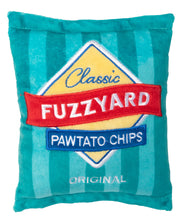 Load image into Gallery viewer, FuzzYard Pawtato Chip Plush Dog Toy with Squeaker