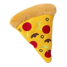 Load image into Gallery viewer, FuzzYard Pizza Plush Dog Toy with Squeaker