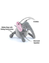 Load image into Gallery viewer, P.L.A.Y Elephant Plush Dog Toy – Big 5 of Africa