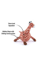 Load image into Gallery viewer, P.L.A.Y. Giraffe Plush Dog Toy | Round Wildlife Collection
