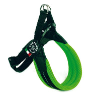 Load image into Gallery viewer, Tre Ponti Easy Fit Mesh Fluro Green Harness with Adjustable Girth