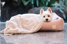 Load image into Gallery viewer, Fuzzyard Life Cotton Dog Bed - Soft Blush