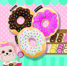 Load image into Gallery viewer, Pet London Plush Iced Donut Dog Toy – Squeaky Donut Toys (2 Pack)