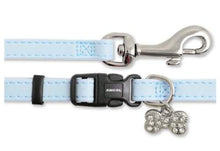 Load image into Gallery viewer, “Ancol Small Bite Diamonte Jewel Collar, Lead & Charm Set -Blue”