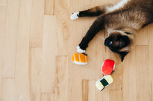 Load image into Gallery viewer, P.L.A.Y Feline Frenzy Sushi Cat Toy Set of 3