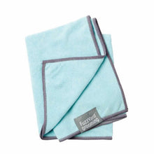 Load image into Gallery viewer, FuzzYard Microfibre Drying Towel for Puppies – Blue with Grey Trim