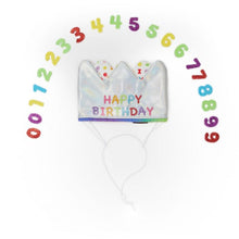 Load image into Gallery viewer, Pet London Custom Number Dog Birthday Crown | Reusable Birthday Hat for Dogs