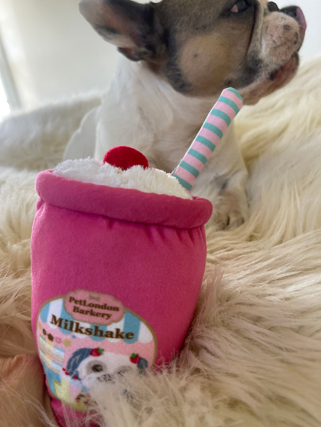 Pet London Milkshake Plush Dog Toy