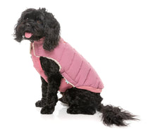 Load image into Gallery viewer, FuzzYard Essential Dog Puffer Jacket – Teddy Lined Coat with Removable Hood (Mauve)
