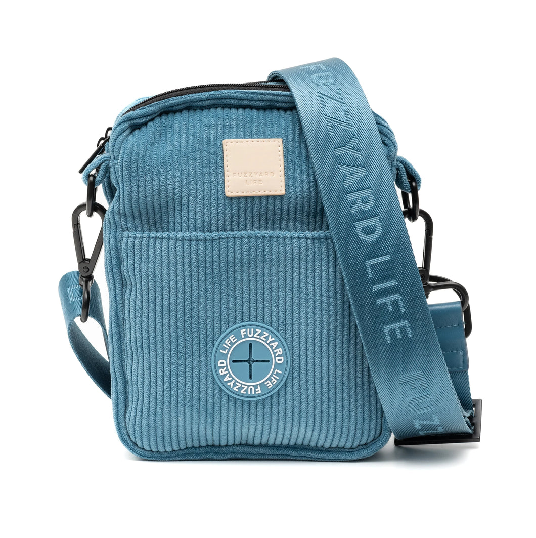 FuzzYard Life Cross Body Bag – Treat & Training Bag With poop Dispenser - French Blue
