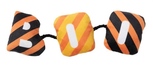 FuzzYard Boo String Halloween plush cat toy featuring crinkling texture and premium catnip.