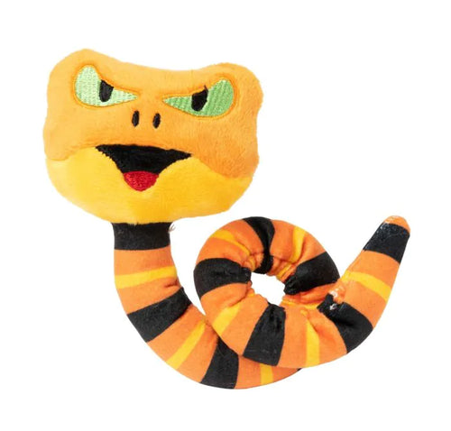 FuzzYard Slim Snakey Halloween plush cat toy featuring crinkling texture and premium catnip.