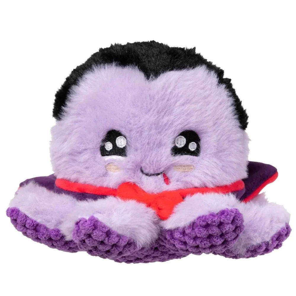 Fuzzyard Stumpy Dractopus Halloween plush dog toy with an internal squeaker and spooky design. Perfect for playful dogs during the spooky season.