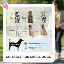 Load image into Gallery viewer, PawHut Foldable Pet Stroller for Large Dogs – 4-Wheel Jogger with Canopy, Brakes &amp; Safety Leashes
