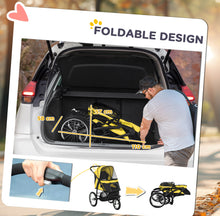 Load image into Gallery viewer, PawHut Foldable Pet Stroller Jogger – 3-Wheel Dog Buggy with Canopy for Small &amp; Medium Dogs
