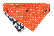 Load image into Gallery viewer, Halloween Reversible Design Dog Bandana by uzzyard 
