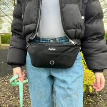 Load image into Gallery viewer, PupClub Couture Dog Walking Bum Bag – Black
