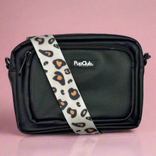 Load image into Gallery viewer, Crossbody Dog Walking Bag - Vegan Leather Black
