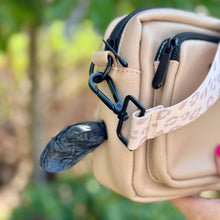 Load image into Gallery viewer, PupClub Couture Crossbody Dog Walking Bag – Vegan Leather, Tan
