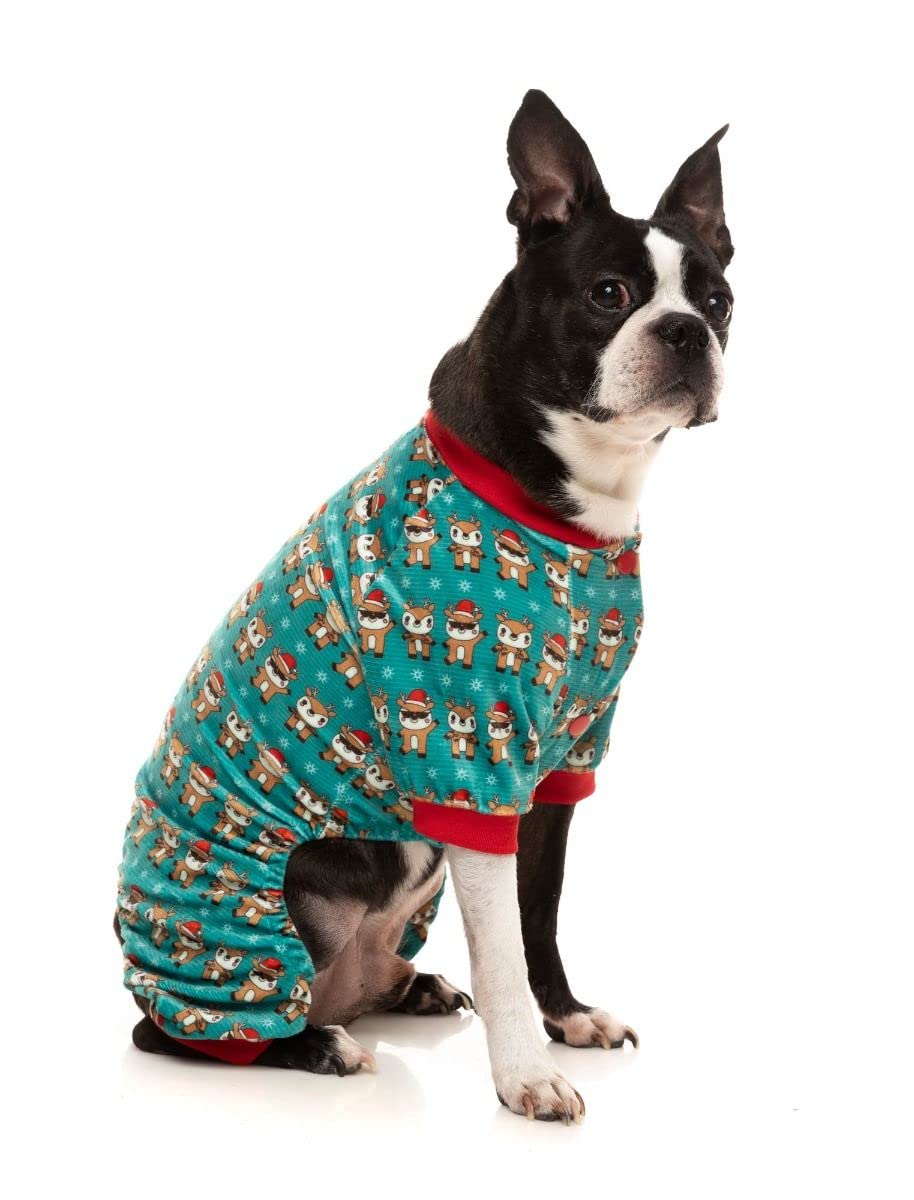 FuzzYard Disco Deer Dog Pyjamas – Festive Christmas PJs for Dogs